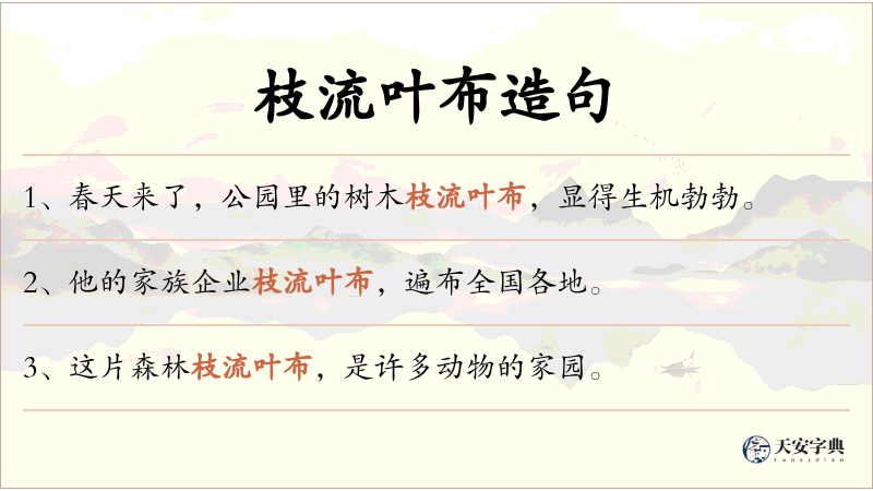 枝流叶布