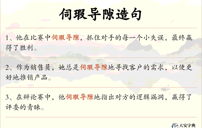 伺瑕导隙