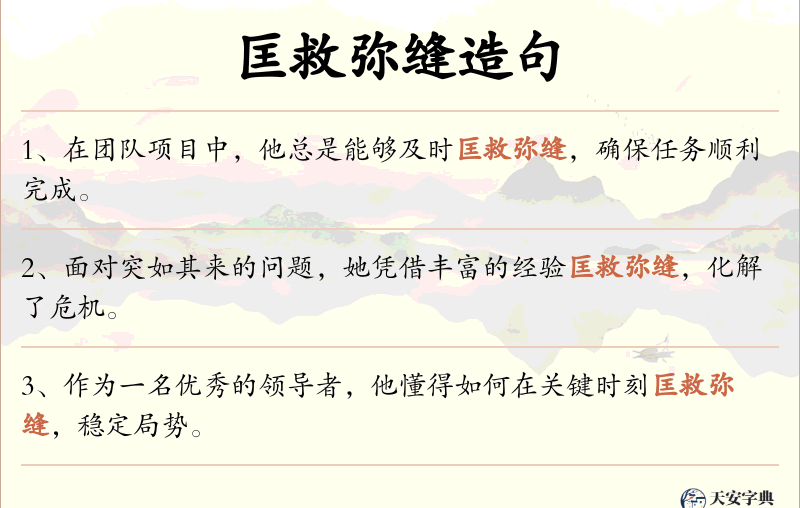 匡救弥缝