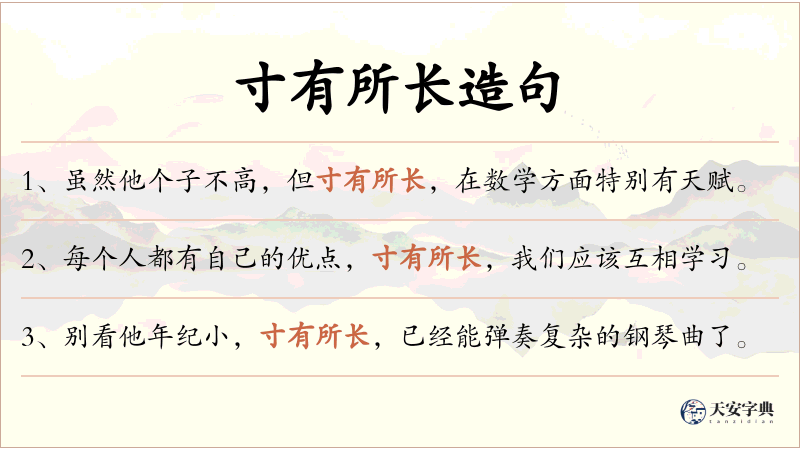 寸有所长