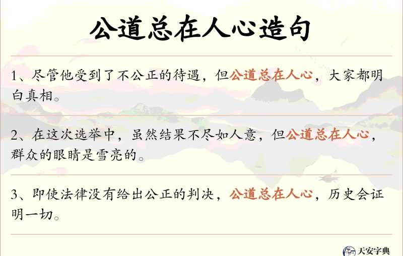公道总在人心
