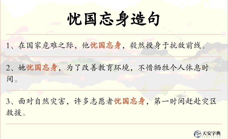 忧国忘身
