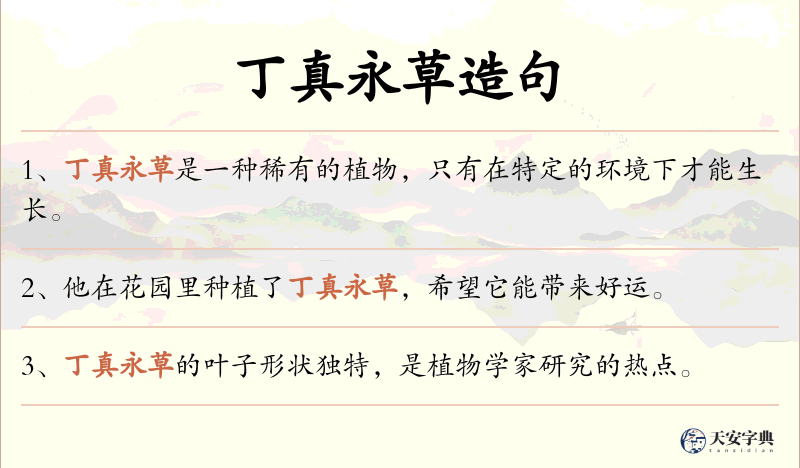 丁真永草