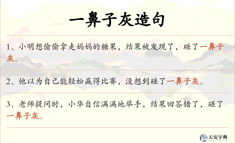 一鼻子灰