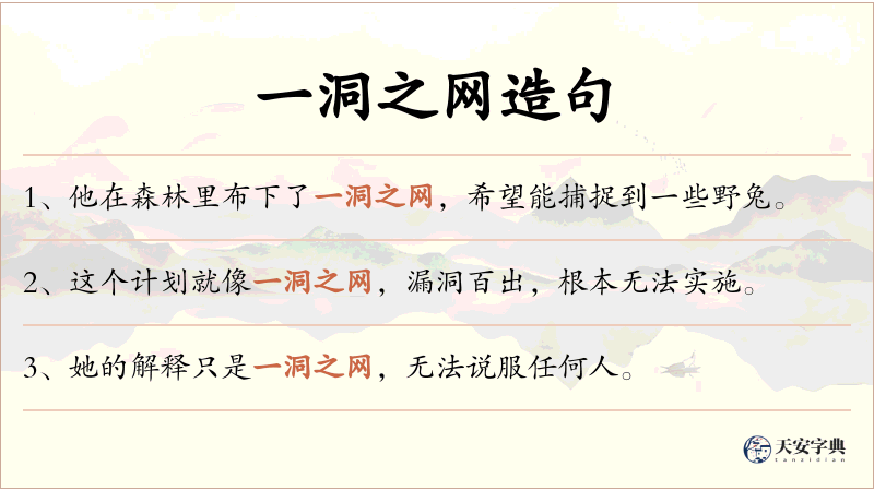 一洞之网