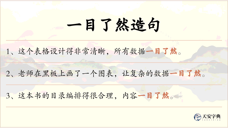 一目了然