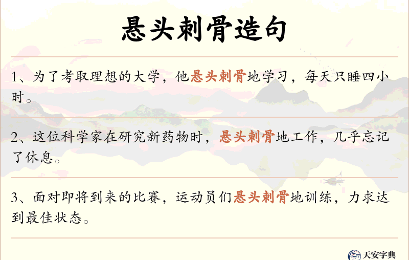 悬头刺骨