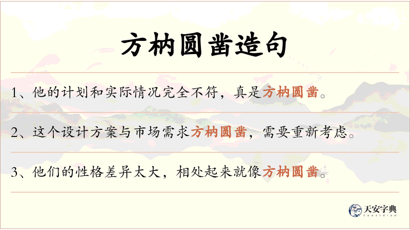 方枘圆凿