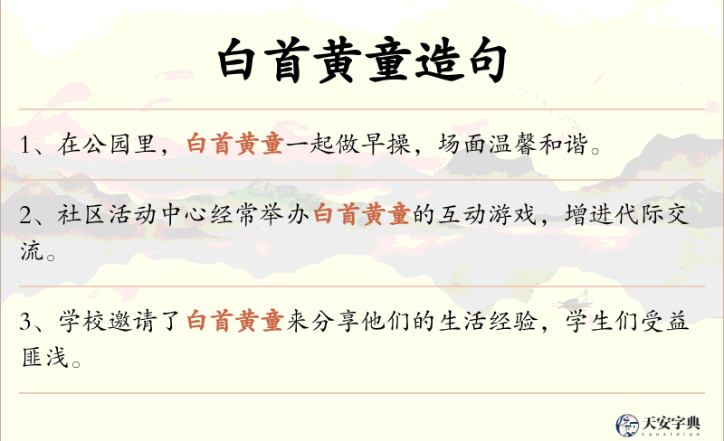 白首黄童