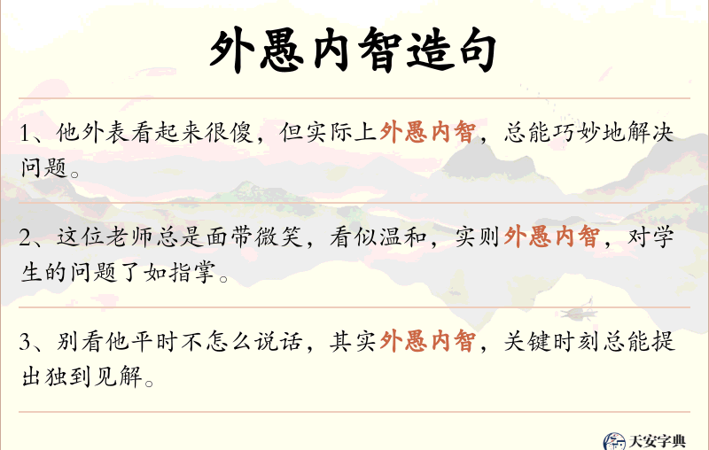 外愚内智
