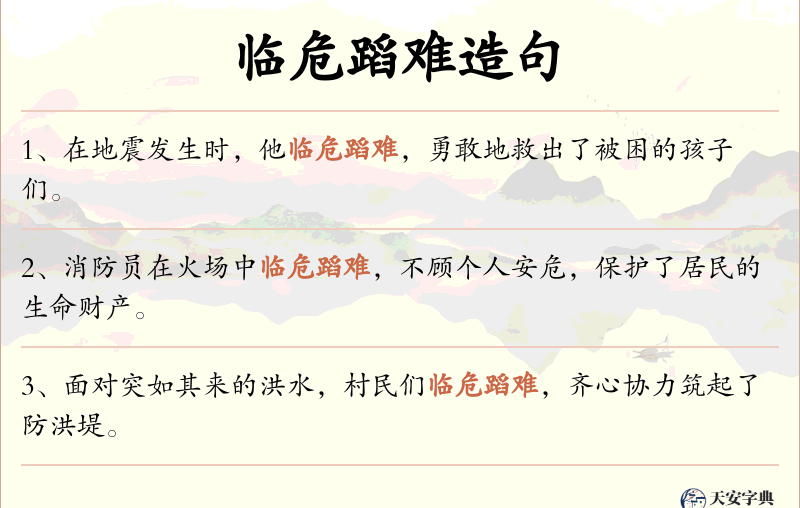 临危蹈难