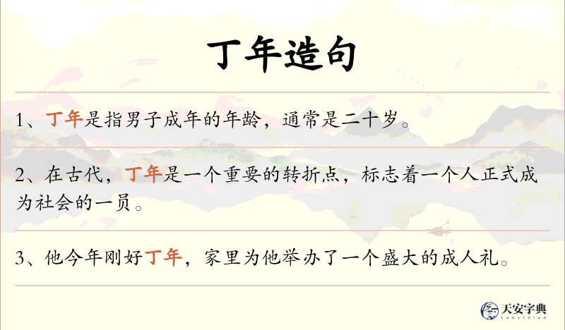 丁年