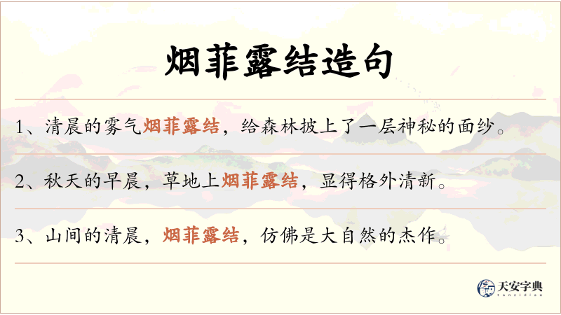 烟菲露结