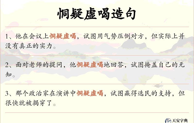 恫疑虚喝