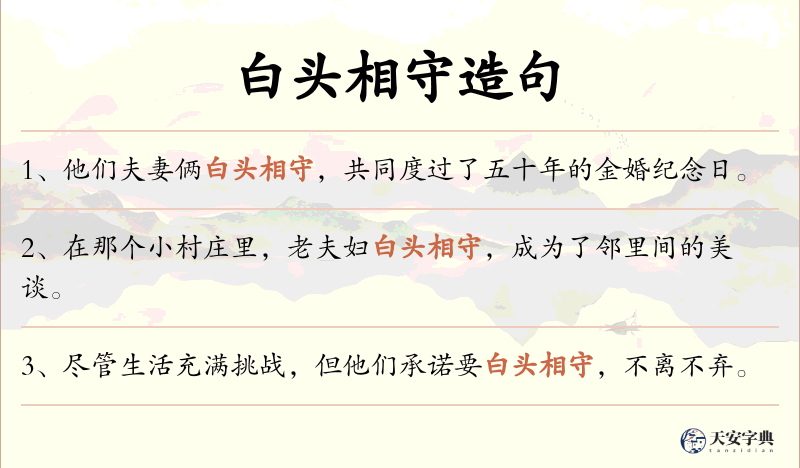 白头相守