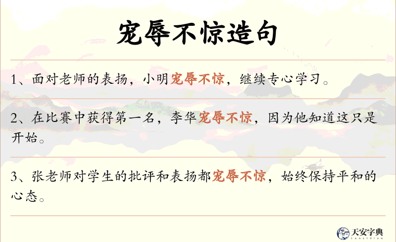 宠辱不惊