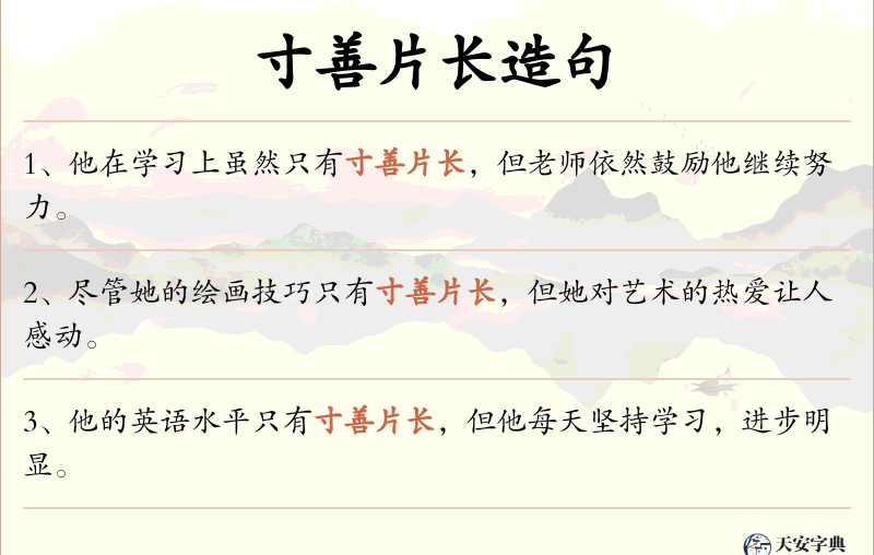 寸善片长