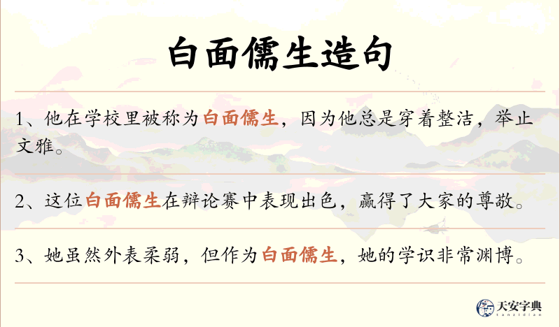 白面儒生