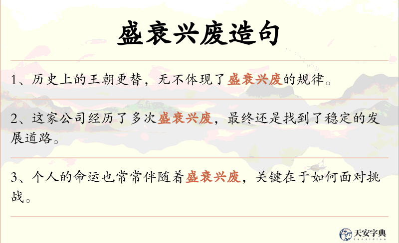 盛衰兴废
