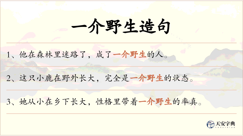 一介野生