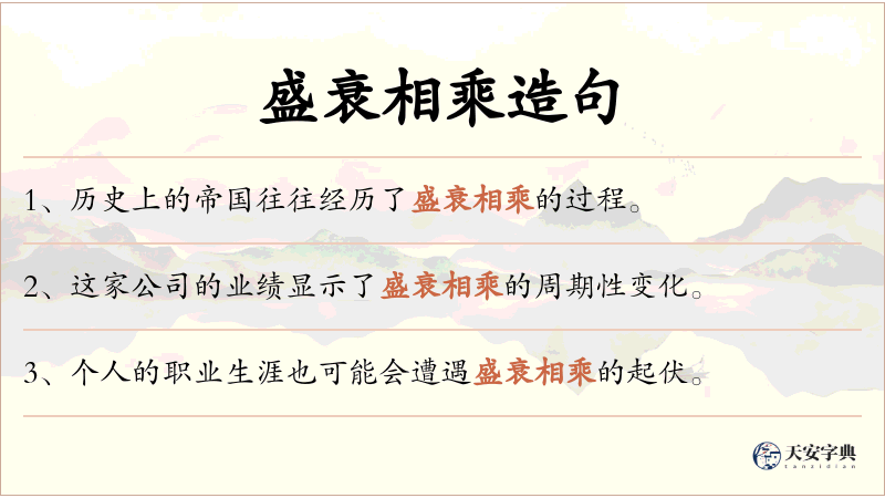 盛衰相乘