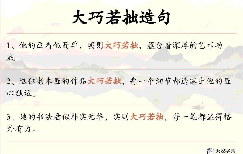 大巧若拙