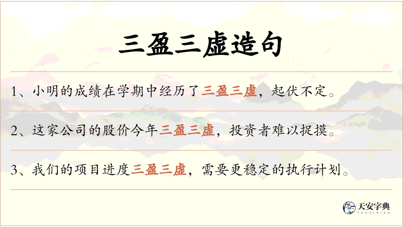 三盈三虚