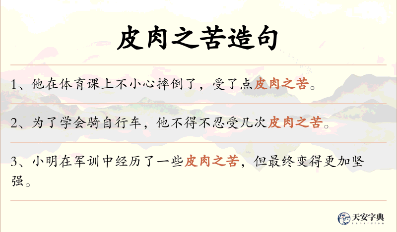 皮肉之苦