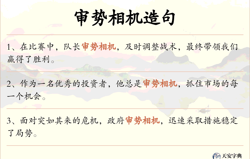 审势相机