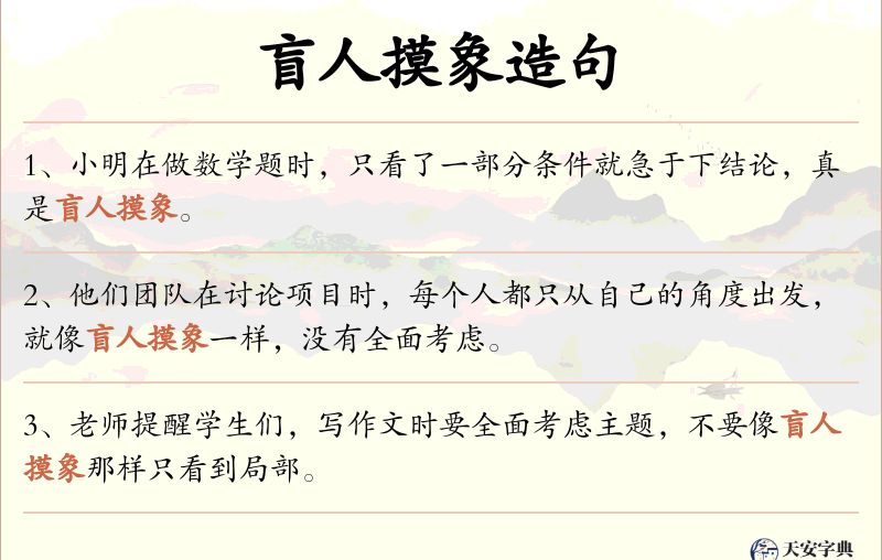 盲人摸象