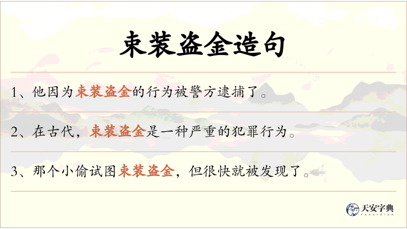 束装盗金