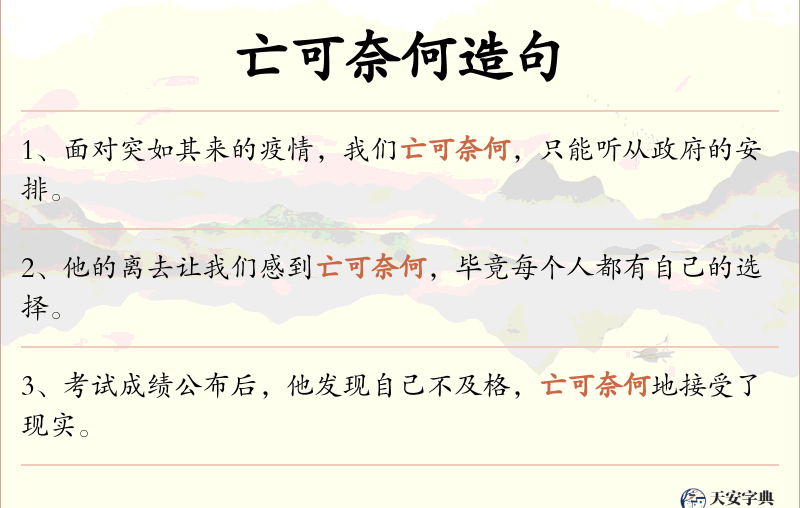 亡可奈何
