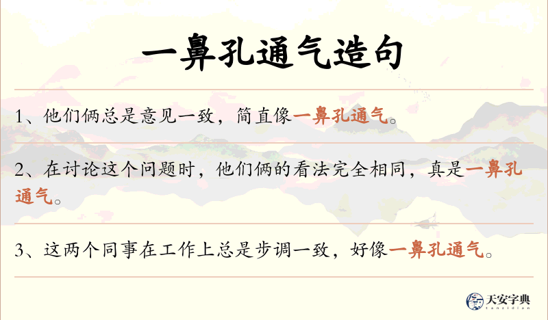 一鼻孔通气