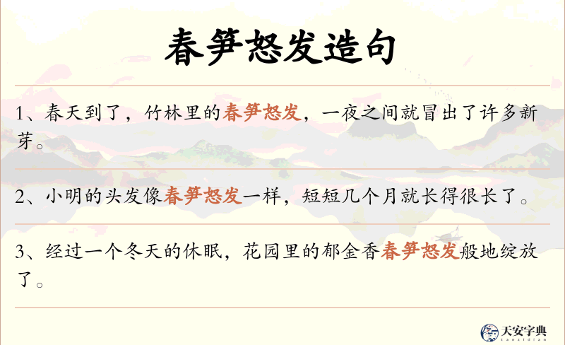 春笋怒发
