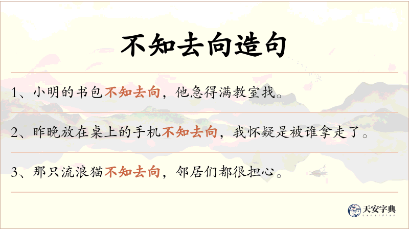不知去向