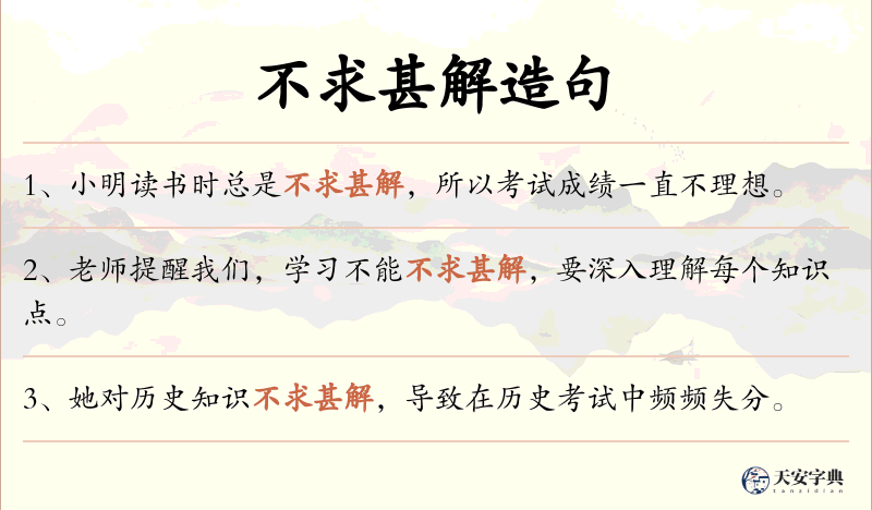 不求甚解