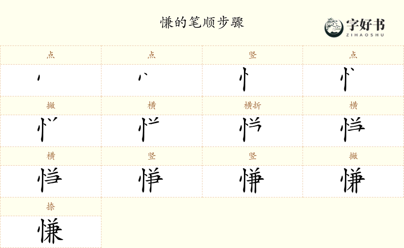 慊