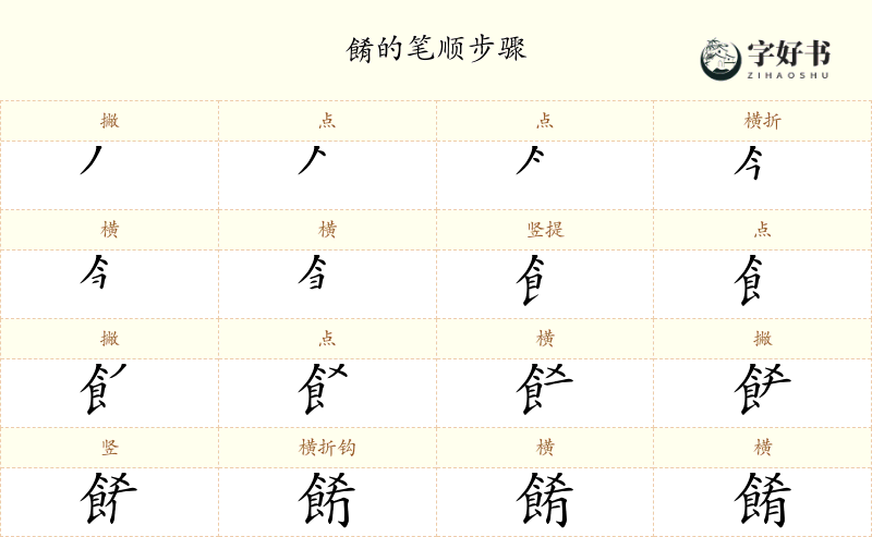 餚