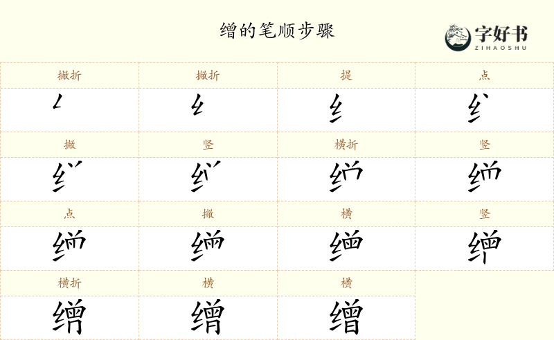 缯