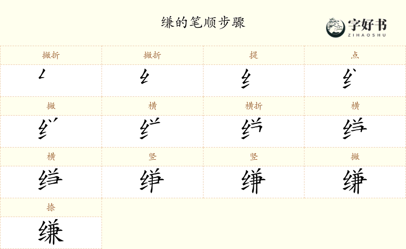 缣