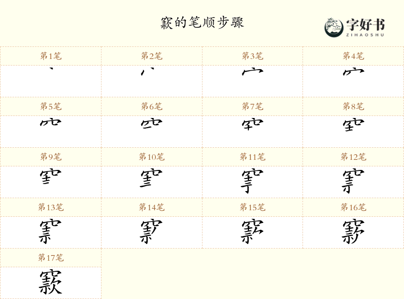窾