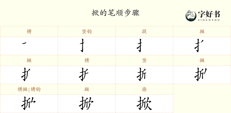 掀