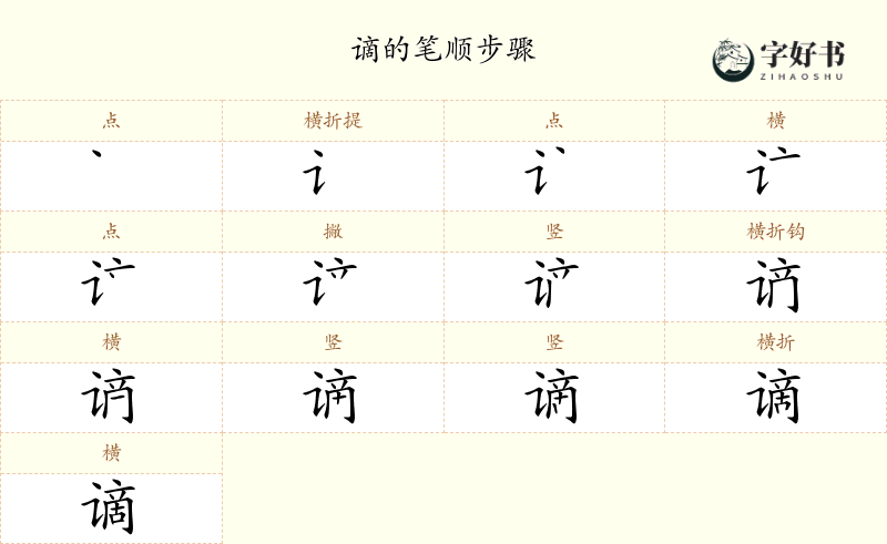 谪