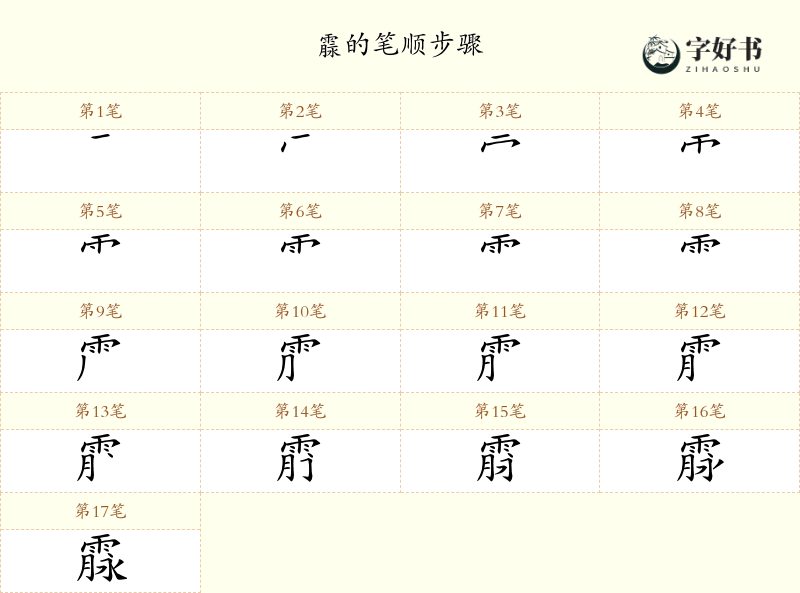 霡