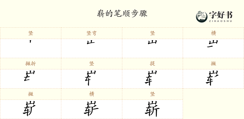 崭