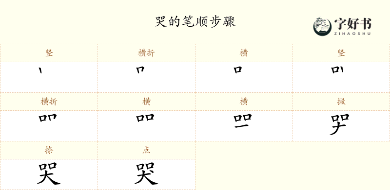 哭
