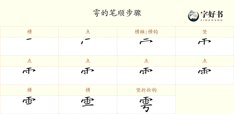 雩