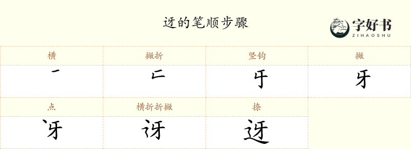迓