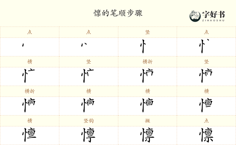懔