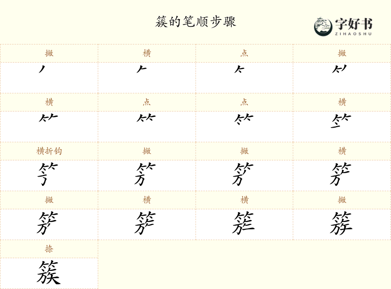 簇